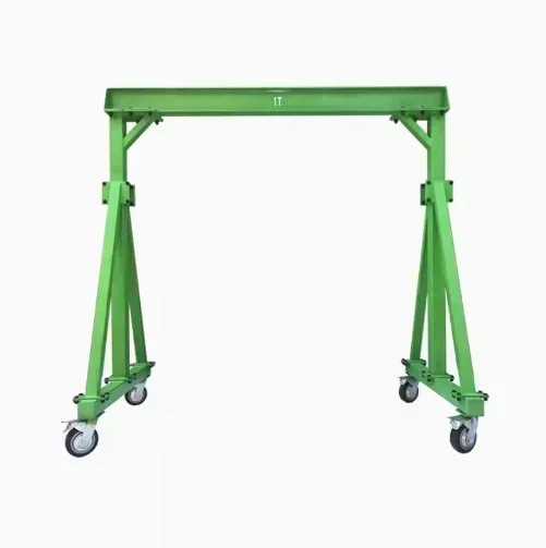 A mobile gantry crane 1T-5T with good quality and low price, equipped with an electric hoist or manual slider