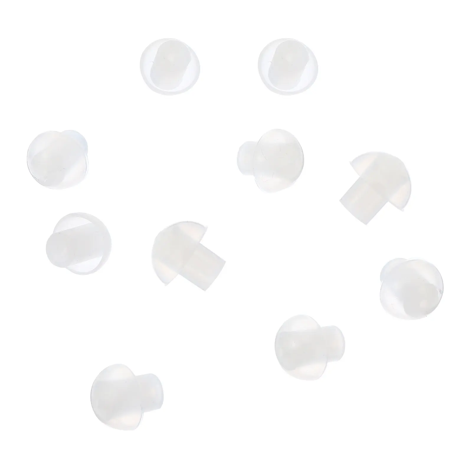 

10Pcs Premium Mushroom Earbud Replacement Tips for Coil Tube Audio Kits Two Earpiece Ear Mold Stay Secure during