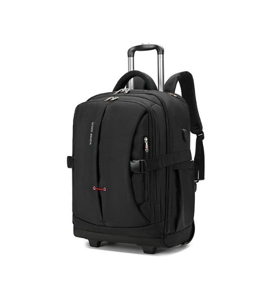 Brand Travel Trolley Bags For Men 20 Inch Rolling Luggage Backpack Wheeled Backpack Men Business Carry On Hand Luggage Bags