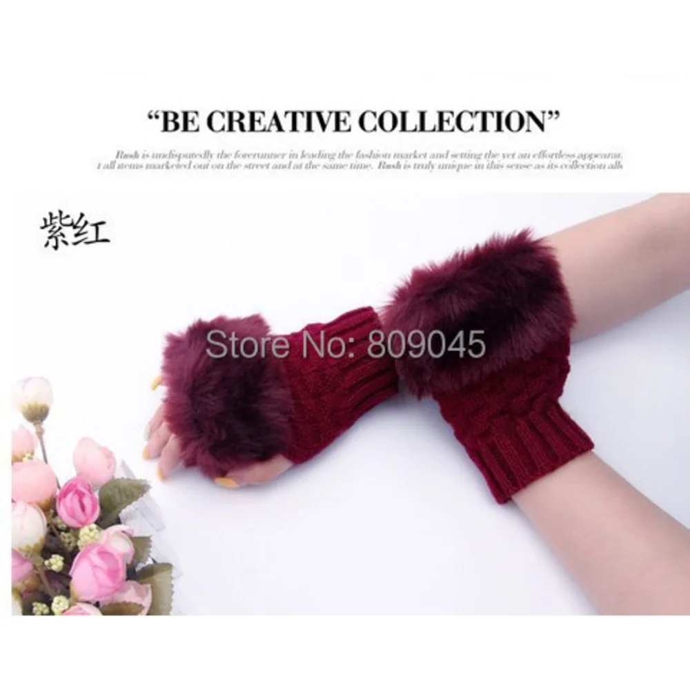 Gift,Fashion high quality autumn winter outdoor warm women touch  knited gloves half / full finger mitten5pair=10pcs GW47