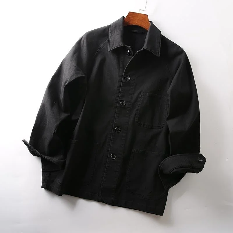 

Combat Sports Autumn Shirt Jacket Outdoor Fitness Hiking Climbing Training Camping Student Men's Washed Multi Pocket Overalls
