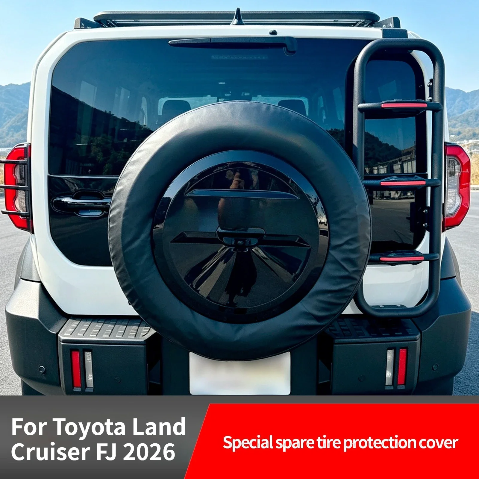 For Toyota Land Cruiser FJ 2026 Car Spare Tire Covers Wheel Hub Leather Protective Cover Waterproof Spare Wheel Decoration detail image 1