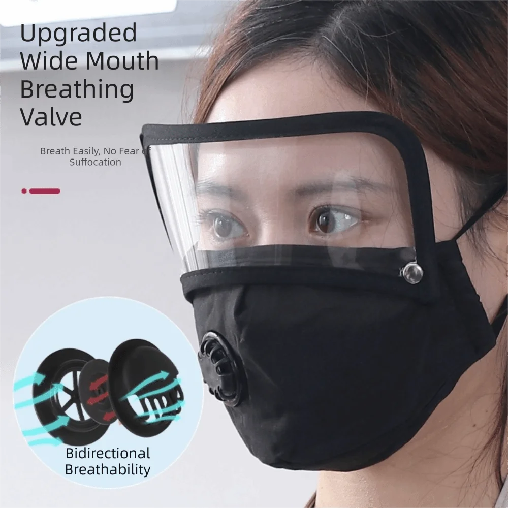 New HD Kitchen Oil Fume Shield Transparent Fully Enclosed Cooking Face Mask Oil Splash Resistant Detachable Eye Mask Home