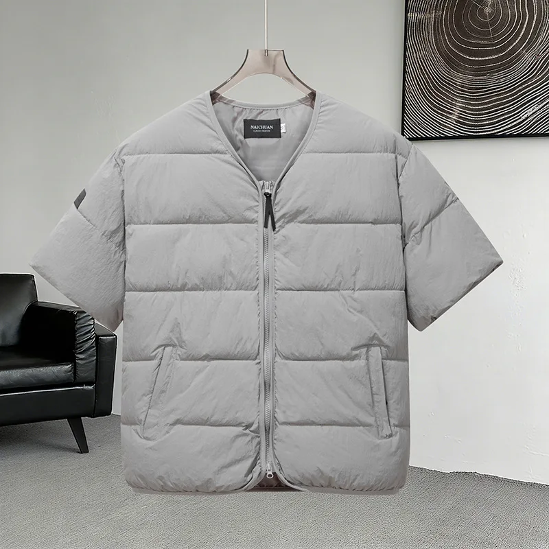 

Korean Fashion Vests Warm Men and Women Half-sleeved Vest Jackets Winter Fashion Couple Cotton-Padded Vest Coats Warm Waistcoats