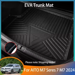 For AITO M7 Seres 7 M7 2024 Accessories Vehicle supplies Floor Tray Liner Cargo Boot Carpe Waterproof Protect Trunk Anti-scratch