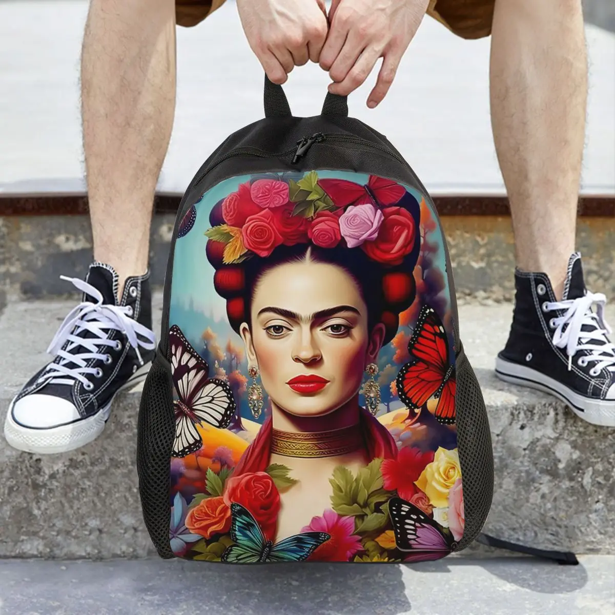 Mochila Frida Kahlo, mochila de gran capacidad para niños y niñas, mochila escolar, bolsos de hombro para hombres y mujeres
