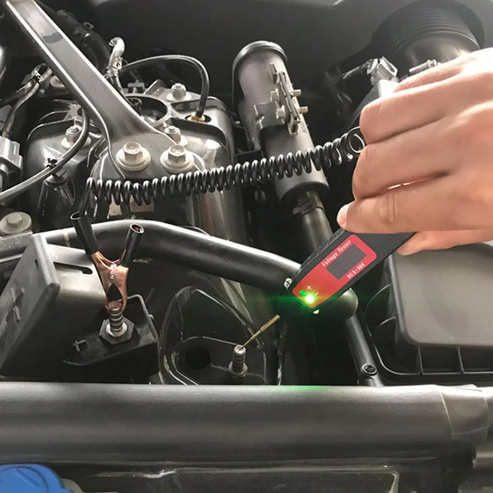 

Digital Circuit Tester Number Display Voltage Test Light Auto Car Lcd Electric Probe Tester For Vehicle Home Use