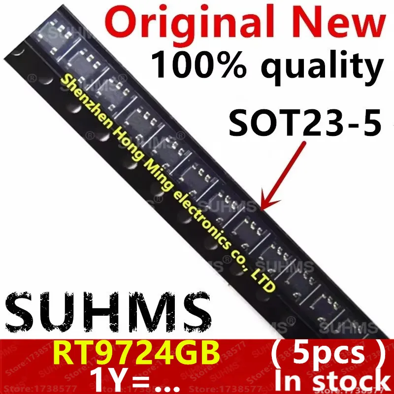 (5piece)100% New RT9724GB RT9724 (1Y=W1B 1Y=...) sot23-5 Chipset