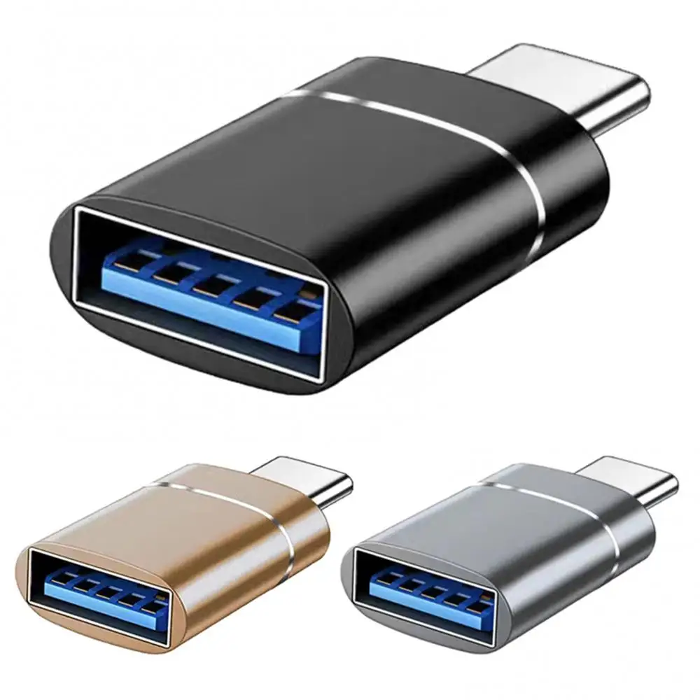 Adaptador de cargador USB 3 0 a tipo C OTG, conector tipo C a USB macho a tipo c, convertidor adaptable para PC, coche, ipad