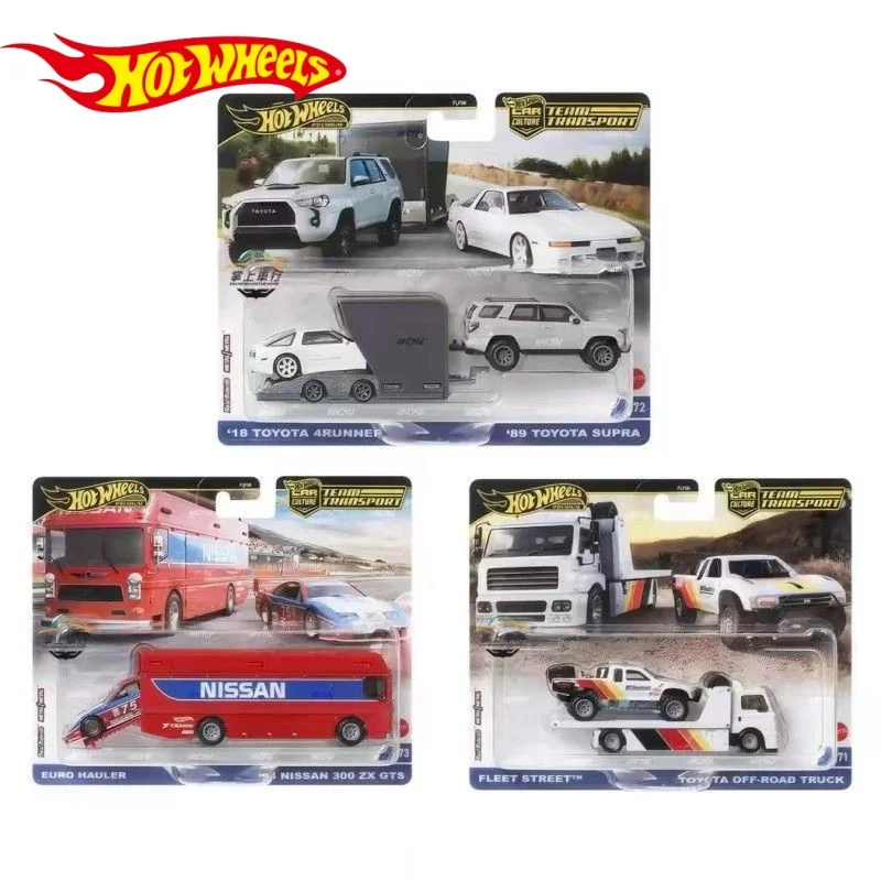 Genuine Mattel Hot Wheels 1:64 Team Transport 2024 Flf56 D Mix 4 1/64 Collection Diecast Vehicle Car Toys Toys Gifts