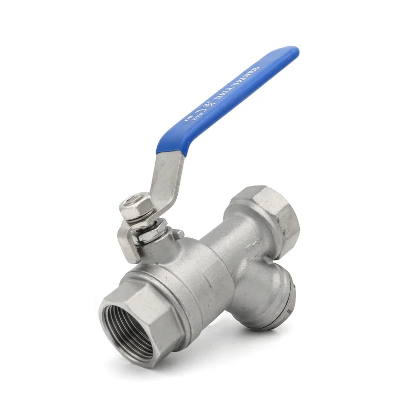 Шаровой кран с фильтром из нержавеющей стали 304, 80 меш, Y-образный литой переключатель с внутренней резьбой, уличные сады, домашний пивоваренный DN15 20 25 32 40 50