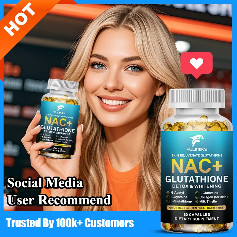 

Усовершенствованные капсулы NAC+, поддерживающие очищает воздушные пути, снижает в помещении воспаления и усталость, здоровье сердца и здоровое старение.