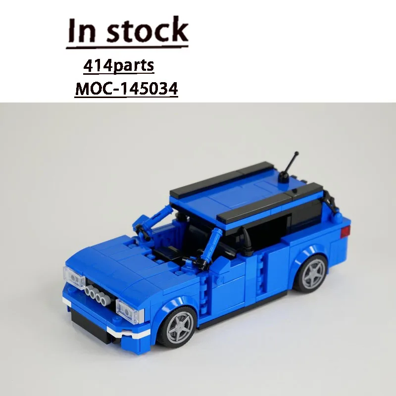 

MOC-145034 New City Sports Iconic Blue Supercar Building Block Model 414 Parts Boys Children's Birthday Christmas Toy Gift