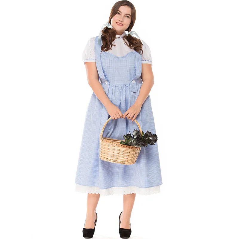 loween Dr Large Size ort Sve Country Sle Long Skirt Cosplay Costume for Women Summer 2024 Stage Performance