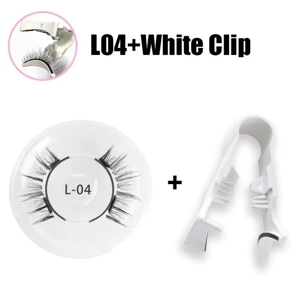 Magnetic Magnetic False Eyelashes DIY Reusable Magnetic Eyelashes with Clip 3D Extension Glue Free False Eyelash Clusters Female