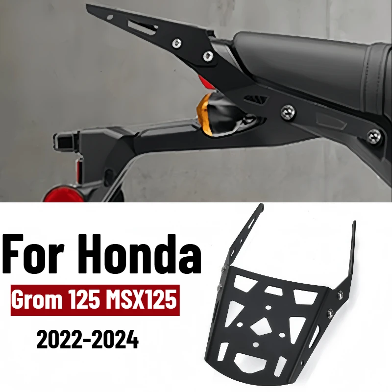 For Honda Grom 125 MSX125 2022-2024 2023 Motorcycle Rear Rack Luggage Holder Luggage Rack Cargo Bracket Extension Support Shelf