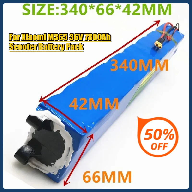 

For Xiaomi M365 36V 7800Ah Scooter Battery Pack, 36V 7800mAh Battery Pack for Electric Scooter BMS