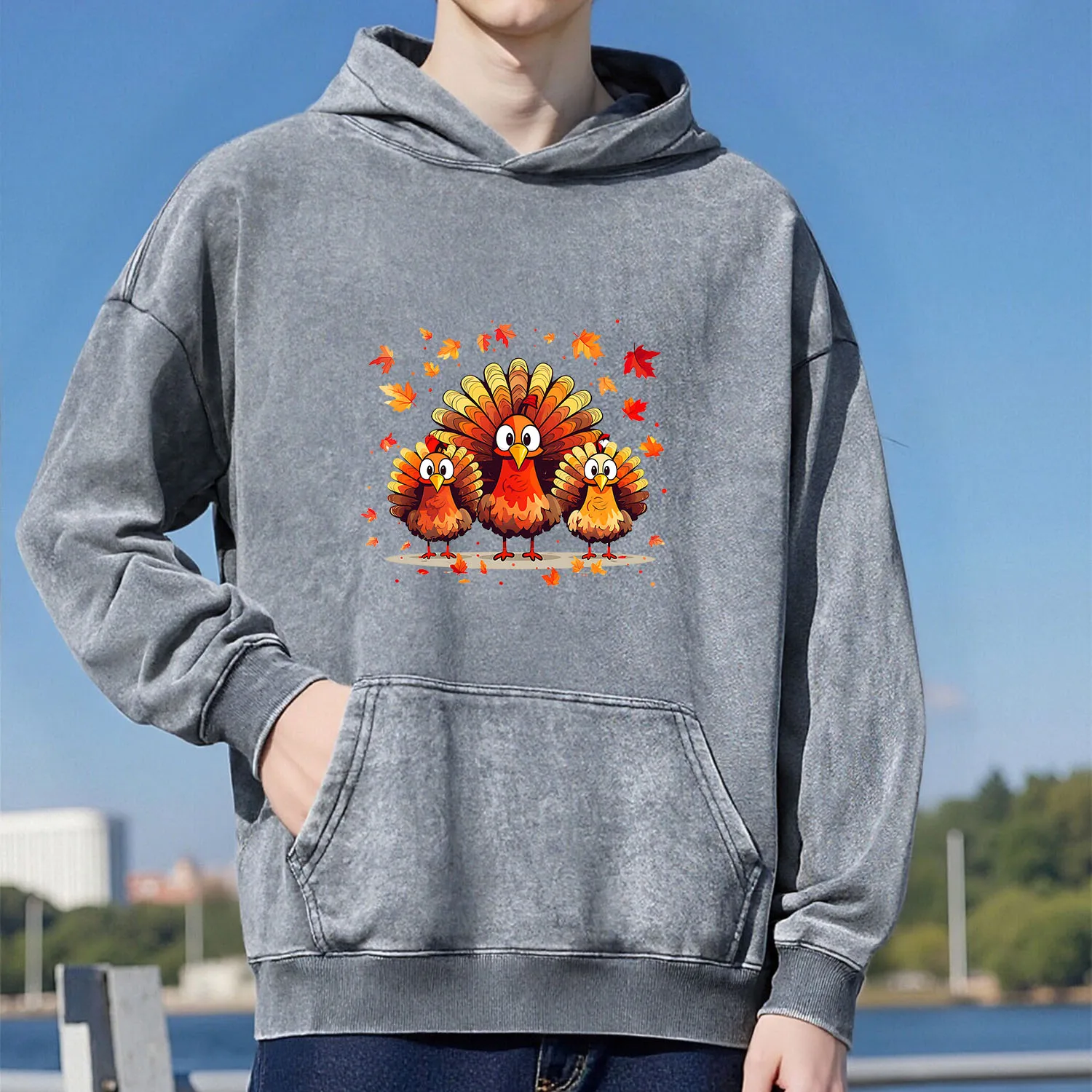 

Толстовка с капюшоном в стиле ретро «Три куда» унисекс, повседневный спортивный стиль, изготовленный из чистого хлопка, уличный стиль, 400 г