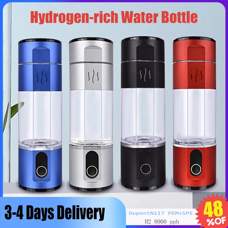 

8000ppb Hydrogen-rich Water Cup DupontN117 SPE+PEM Business Sports Water Cup 1.8W Electrolysi Generator H2 Hydrogen Water Bottle