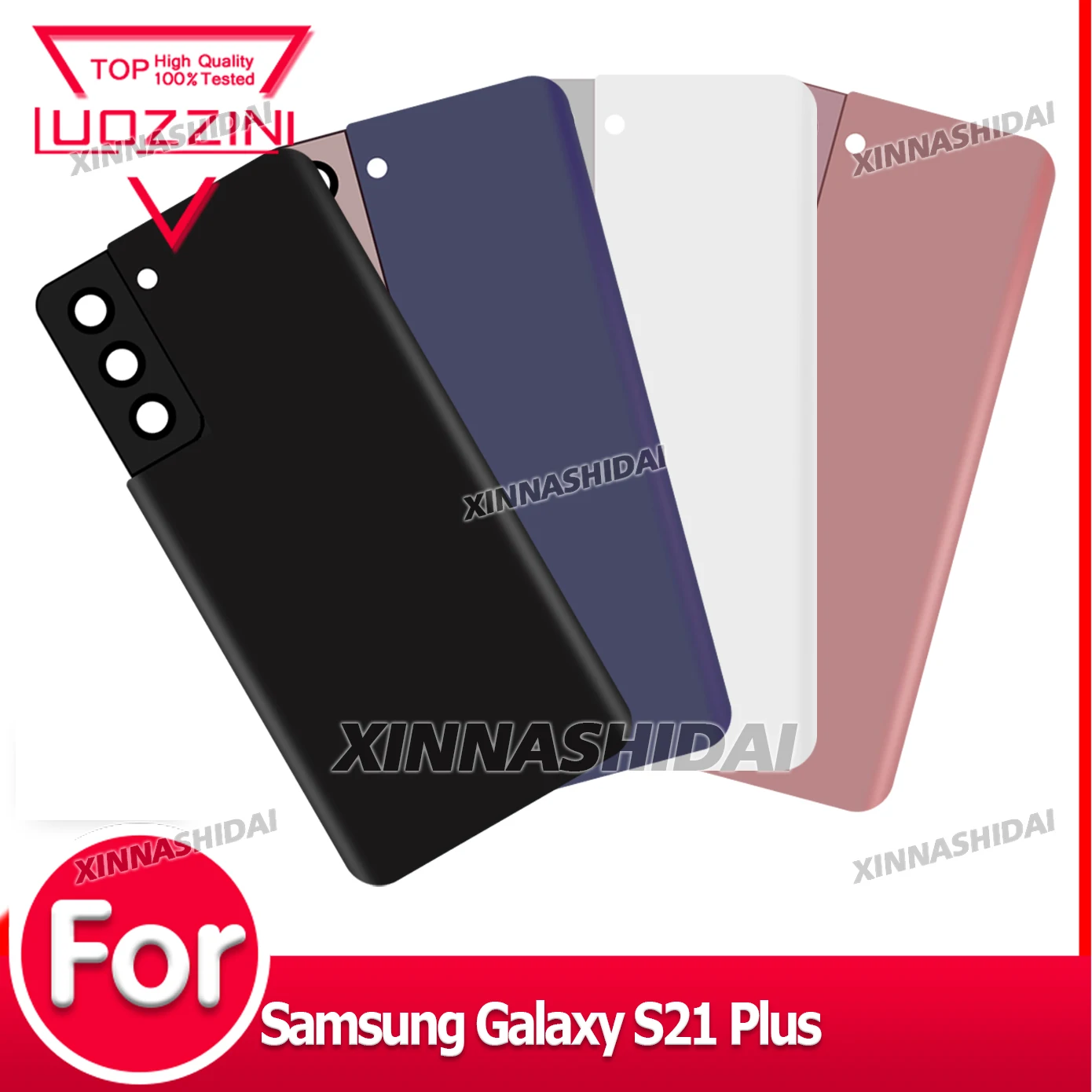 AAA Qualität Neue Für Samsung Galaxy S21 Plus Batterie Zurück Abdeckung Hintere Tür Kunststoff Gehäuse Fall Panel Ersetzen