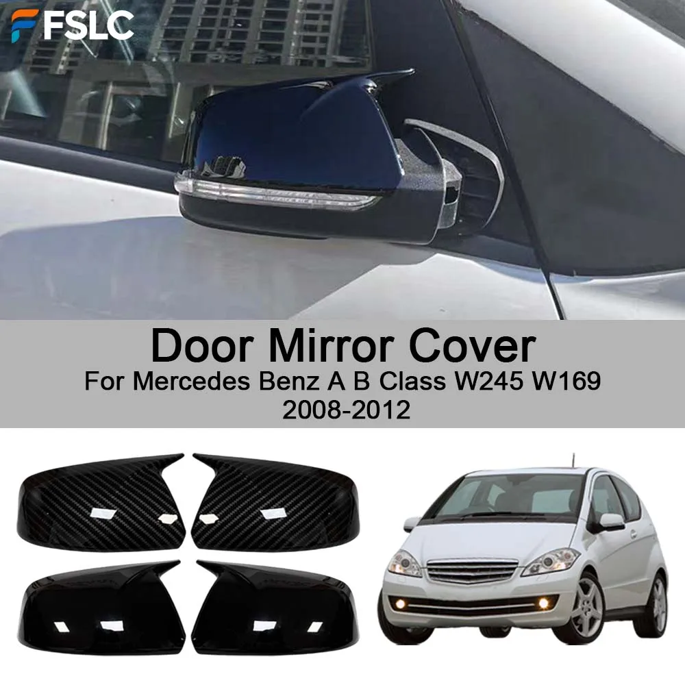 Car Rearview Accessories Door Mirror Cover For Mercedes Benz A B Class W245 W169 2008-2012 Car Decoration Upgrade