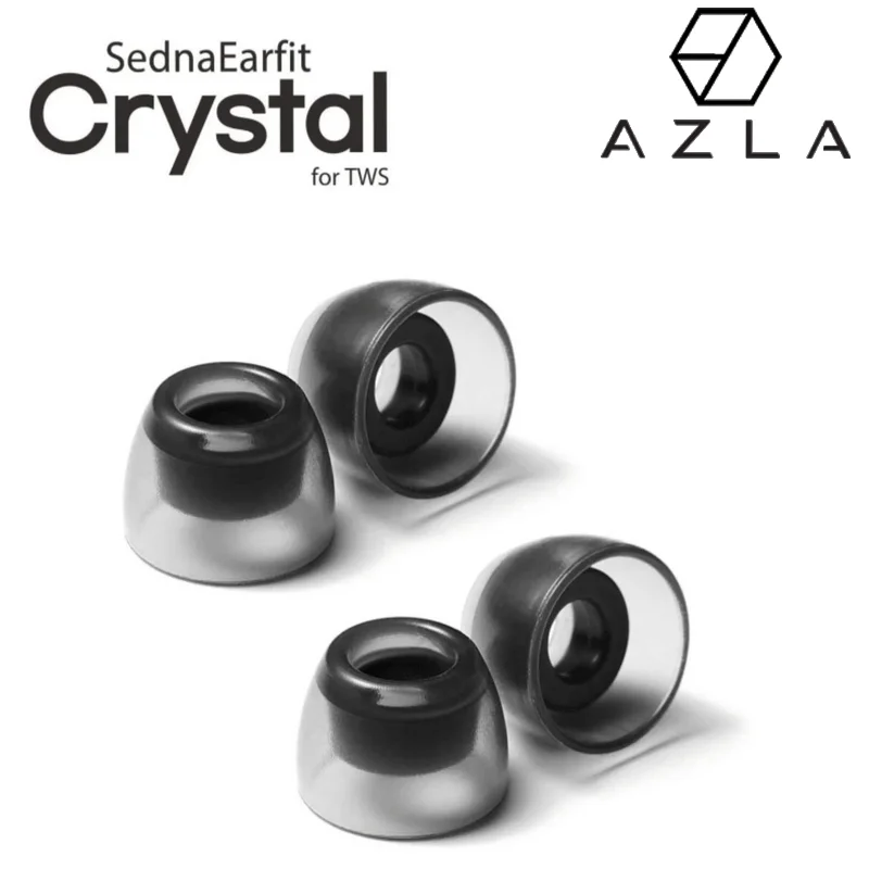 AZLA SednaEarfit Crystal Ear Tips For TWS Earphones Compatible With Galaxy Buds 2, Buds, Buds+ Earbuds Anti-Slip Earplugs