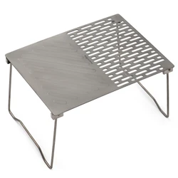 Camping table Folding Campfire Grill Portable Ti BBQ Grill Outdoor Hiking Camping Grill with Legs Lightweight Camp Tables