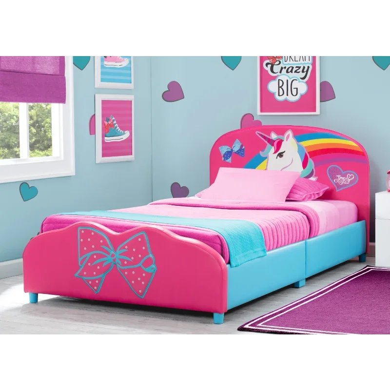 Siwa Upholstered Twin Bed by Delta Children toddler  children's   kids  kids furniture