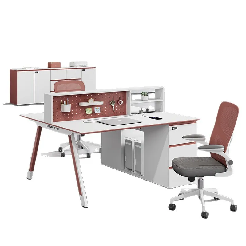 YJQ senior staff office desk staff seat table and chair combination simple modern