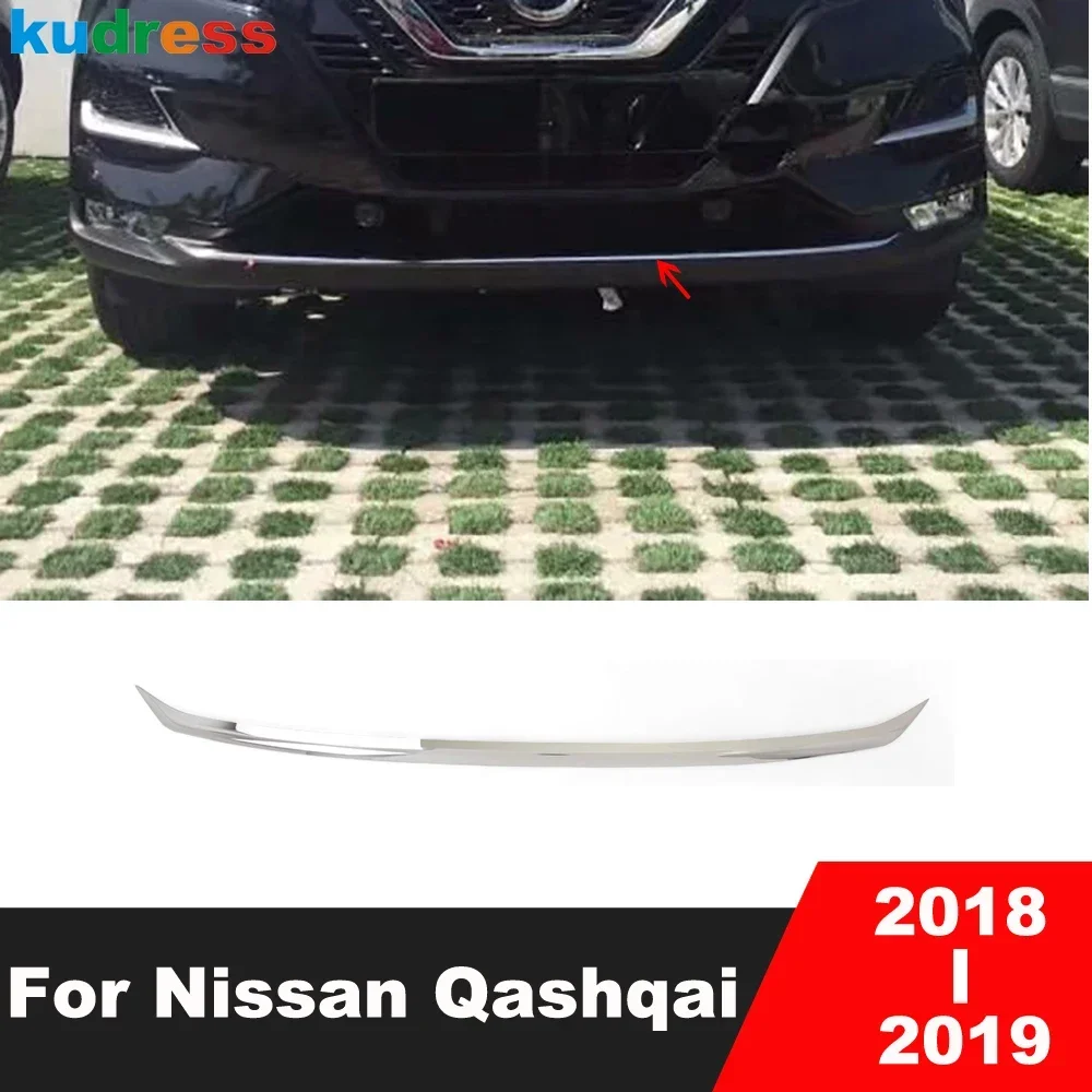 

Для Nissan Qashqai 2018 2019 нержавеющая сталь передний нижний бампер крышка отделка головка решетка молдинг украшение полоса аксессуары