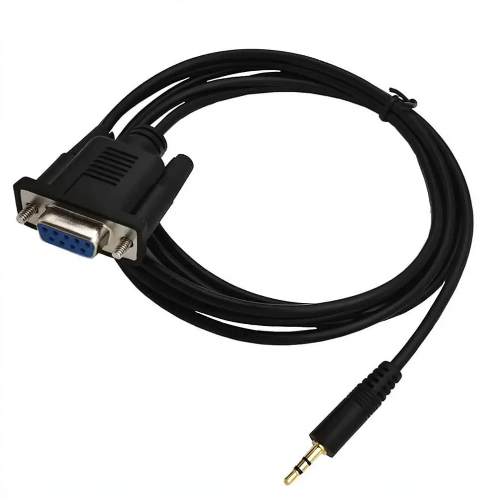 Professional RS232 DB9 Female To 2.5mm Audio Plug Cable Data Transmission Lead For Compatible Equipment Setup Link Cord