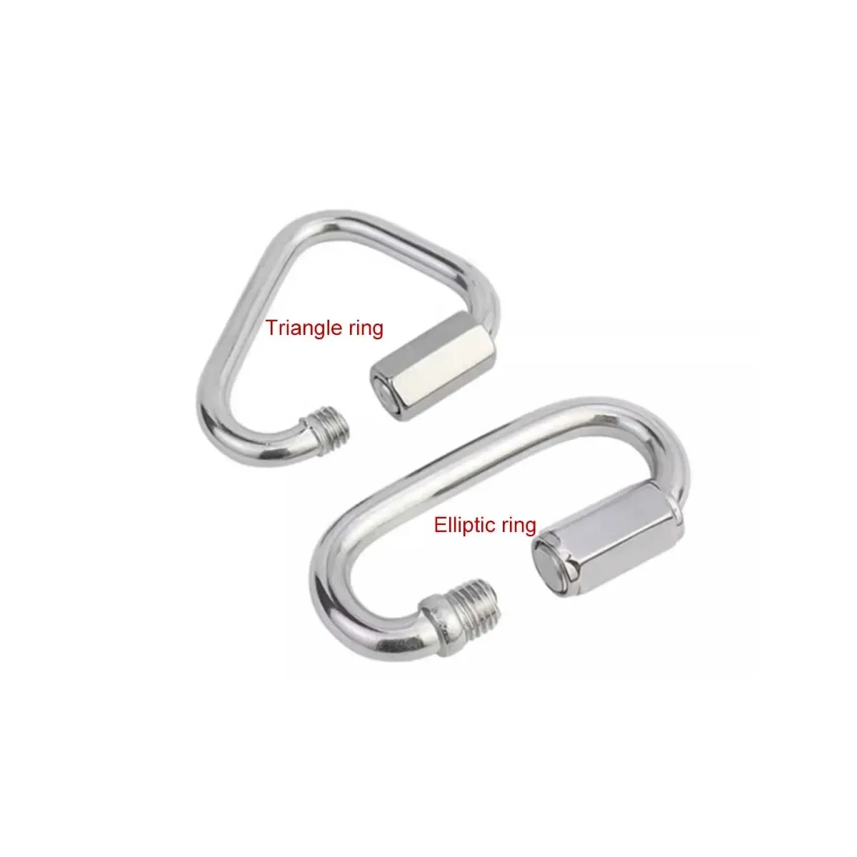 Aço inoxidável 304 Quick Connect Ring, Segurança montanhismo, Fivela Chain com trava