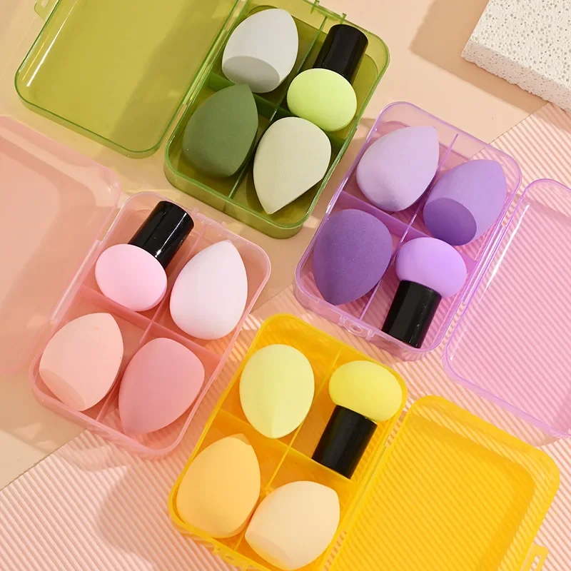 

4Pcs Soft Makeup Sponge Blender Beauty Egg Foundation Sponges Cosmetic Puff Powder Puff Women Beauty Tools Make Up Accessories