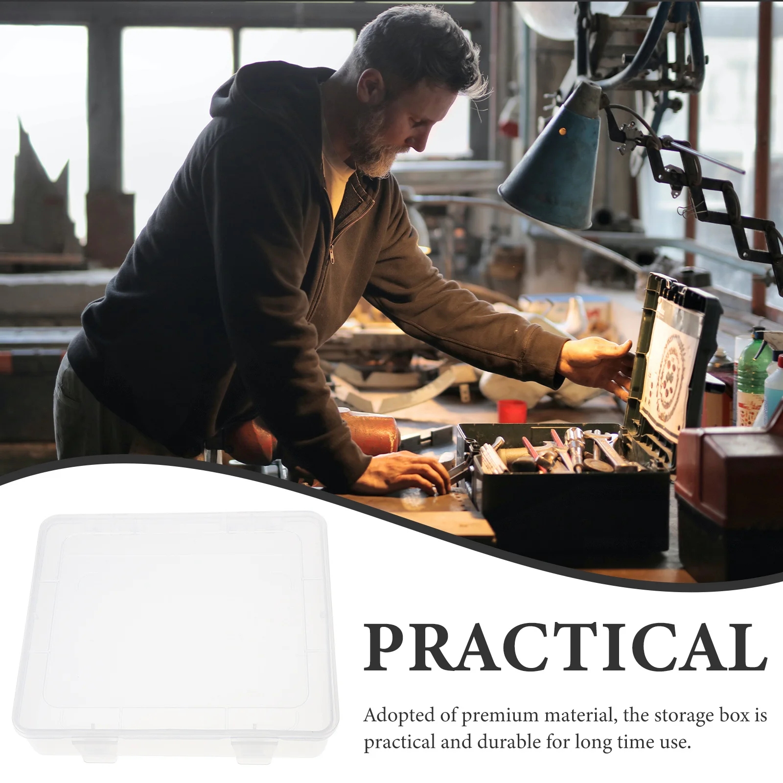 

4pcs Transparent Storage Containers With Lids Clear Organizing Bins For Small Items Plastic Boxes Craft Beads Jewelry Sorting