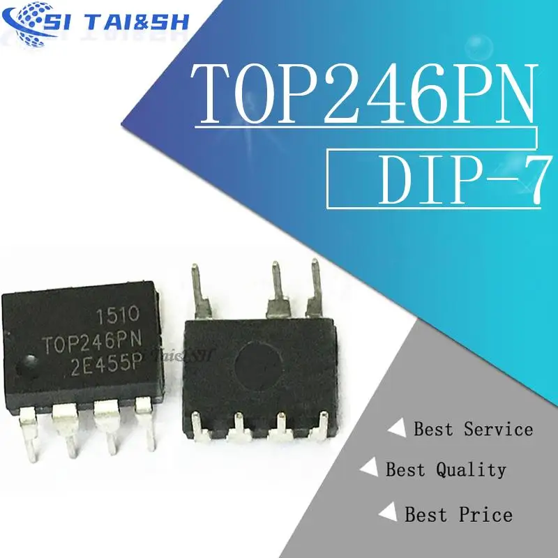 10pcs/lot TOP246PN TOP246P TOP246 DIP-7 Power management chip