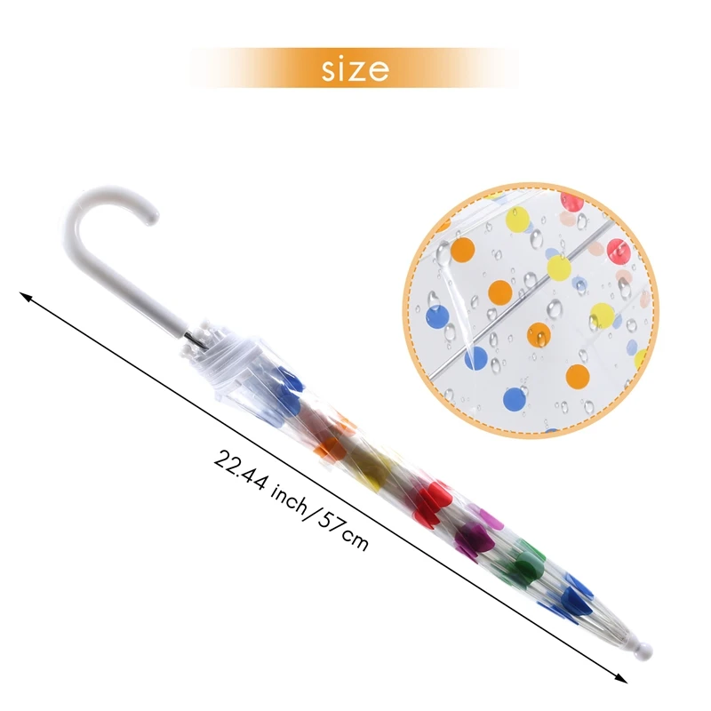 어린이용 투명 버블 우산, 긴 손잡이, 패션 우산, 남녀공용, 신상
