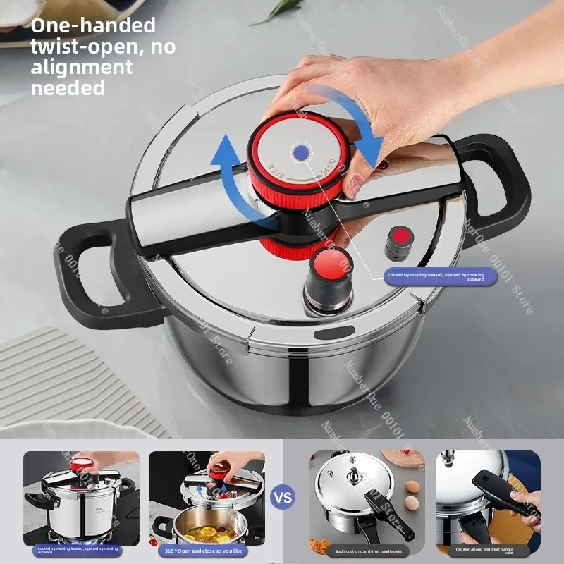 

Универсальная газовая индукционная плита с ручками из нержавеющей стали 304.