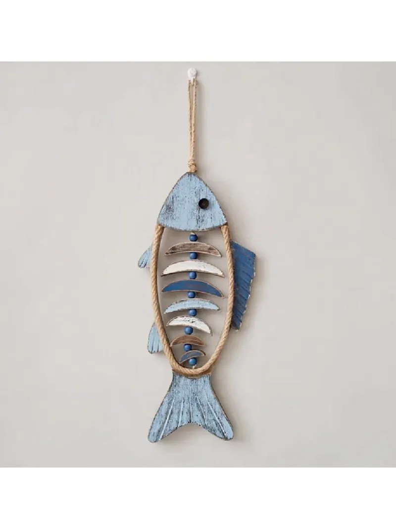 Hotel & Corridor Wall Decor | Mediterranean Themed 3D Fish Pendant for Room Ambiance