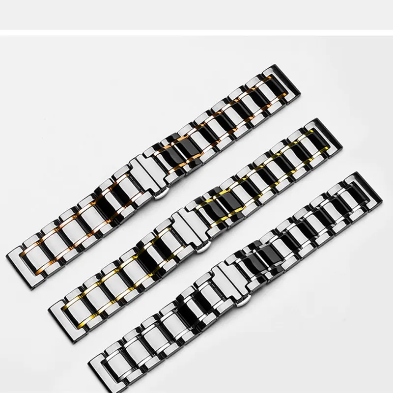 No Gaps Ceramics Band Strap for Samsung Galaxy Watch 4 5 Pro 6 44mm 40mm 45mm Bracelet Galaxy Watch 4 6 Classic 43mm 47mm