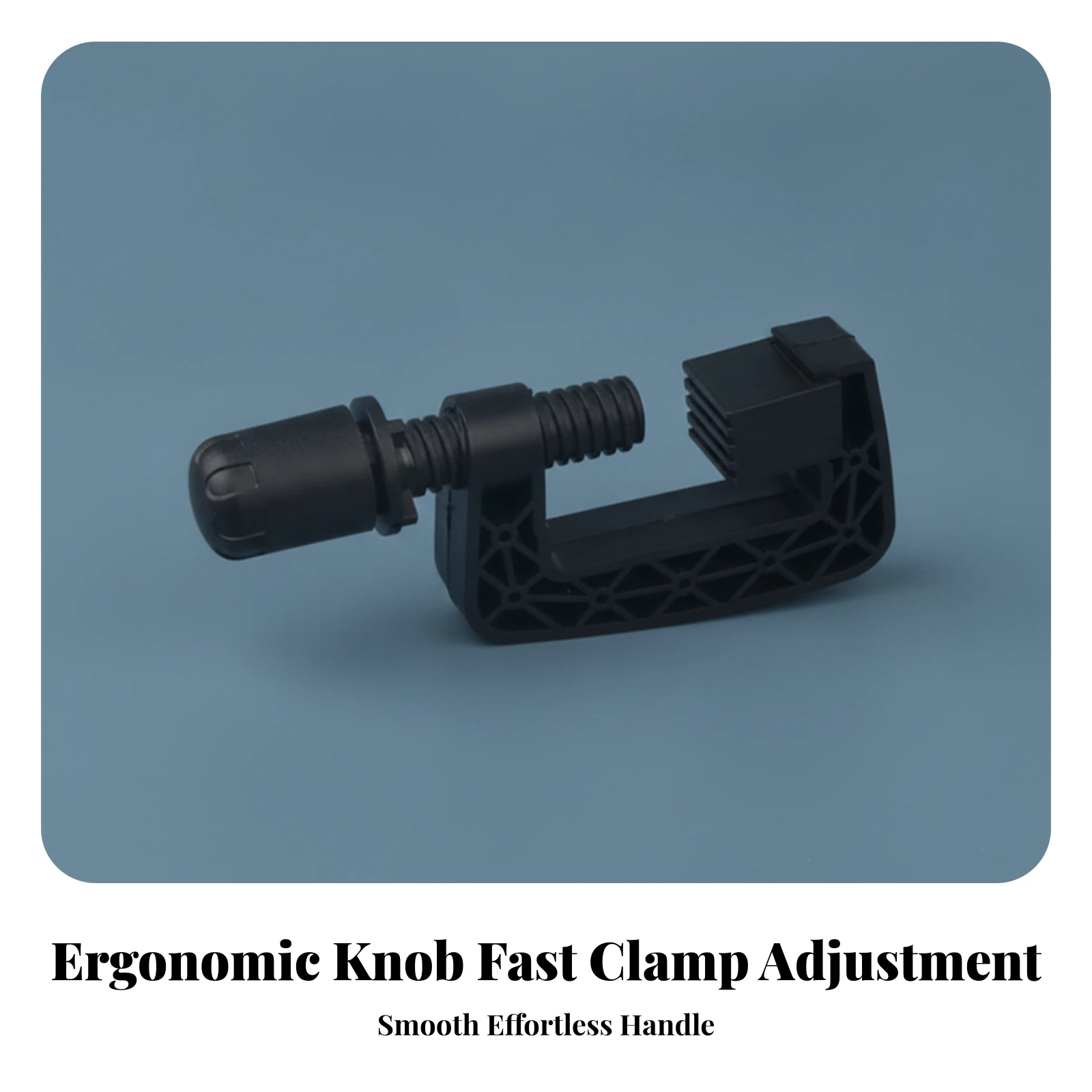 Steering Wheel Desk Clamp Hand Knob Racing Wheel Mount Clamp Threaded Screw PETG Plastic view 5