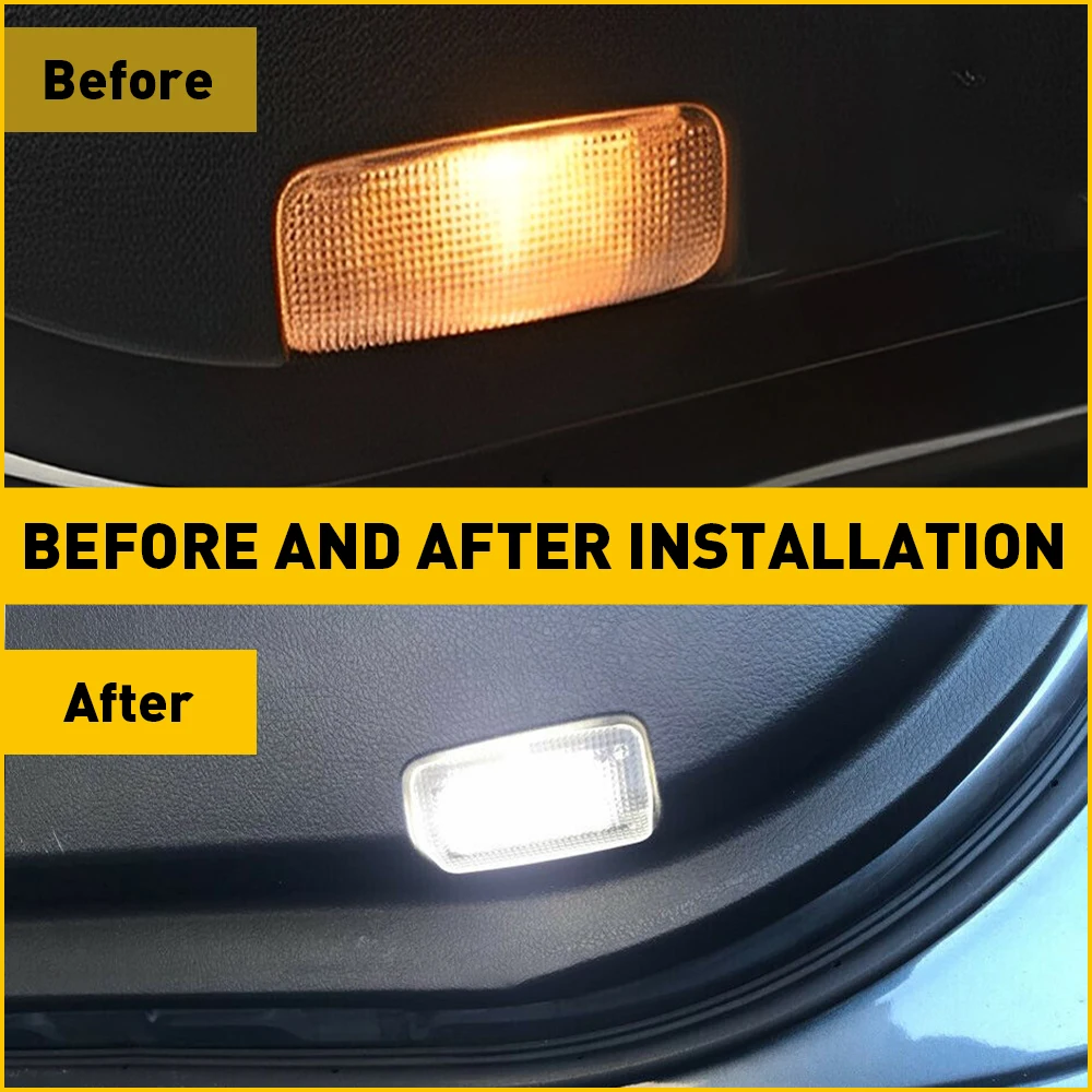 2Pcs LED Door Light For Toyota Camry Tundra Venza 4Runner Avalon Mirai Tundra Lexus IS ES Series Car Accessrories Side Lamp Bulb