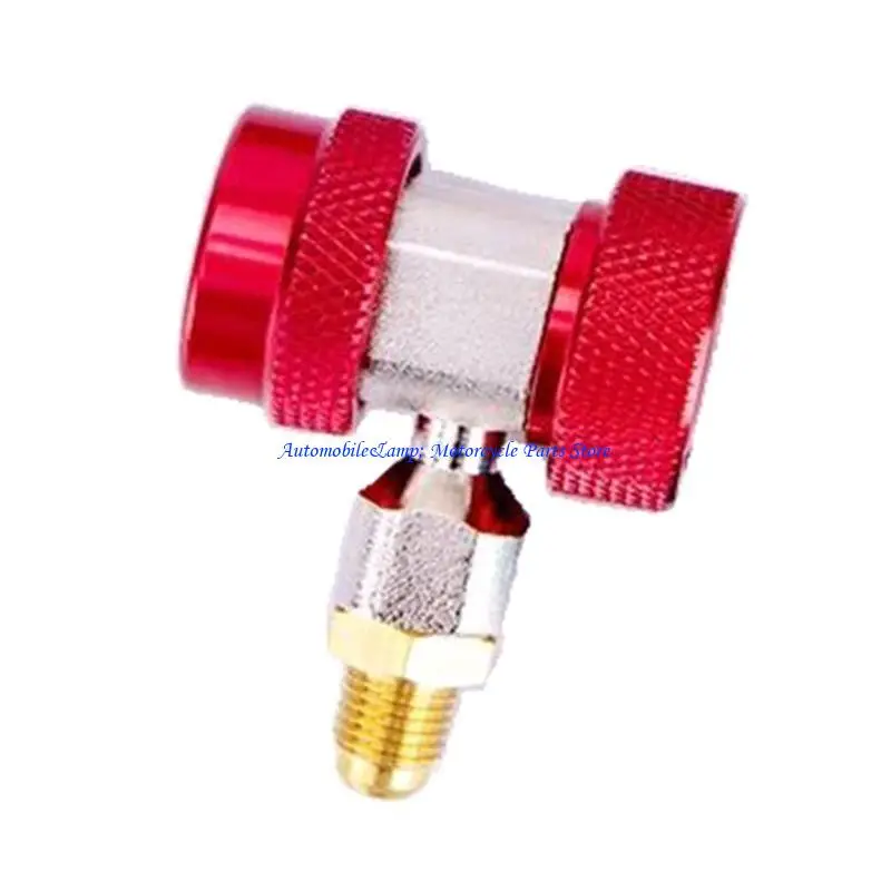 H7BD Freons R134A Car Quick Couplers ConnectorBrass Adapters Air Conditionings Refrigerant