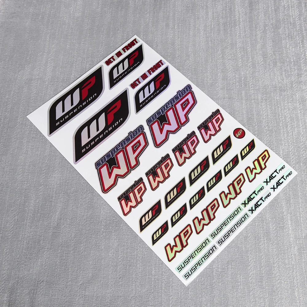 قوس قزح الليزر WP تعليق XACTpro احصل على FORONT ملصق صدمة المثبط ملصق ل Duke KTM كاواساكي هوندا فيسبا دوكاتي