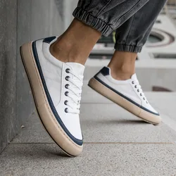 Men Canvas Sneakers Trend Ice Silk Casual Shoes for Men Summer Breathable Shoes Comfortable Vulcanize Shoe Leisure Walk Footwear