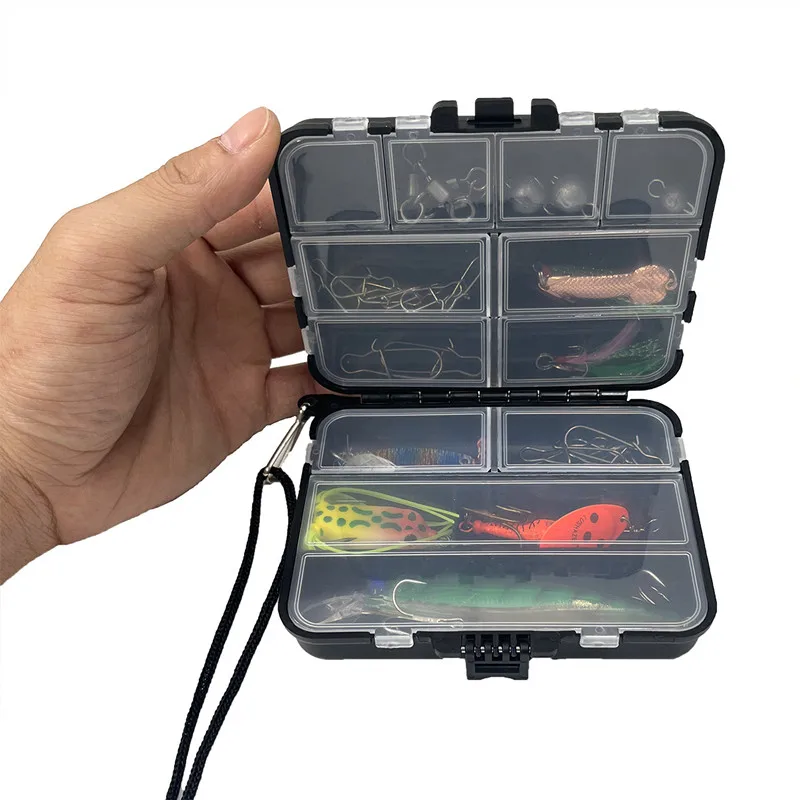 Luya Fishing Gear Box Fishing Accessories Box Double sided Fishing Parts Storage Bait Box Fish Hook Carp Accessories Storage Box