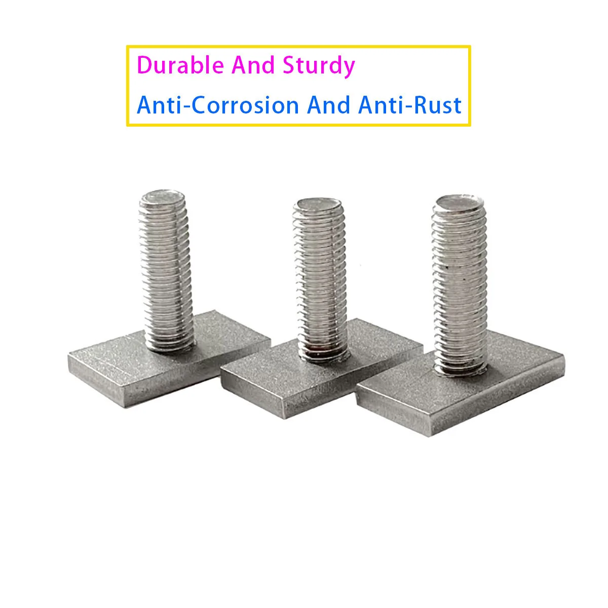 M6 M8 M10 M12 304 Stainless Steel T-shaped Groove Guide Rail Groove Rectangular Hammer Bolt Screw Hardware Tool Accessories