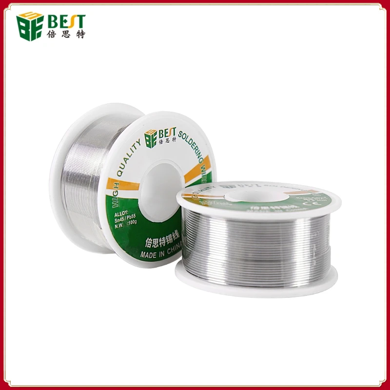 100g Solder Wire Sn45/55 Tin Lead Rosin Core Soldering Welding Line Clean Rosin Core Welding Flux Soldering Tool 0.3/0.8 mm