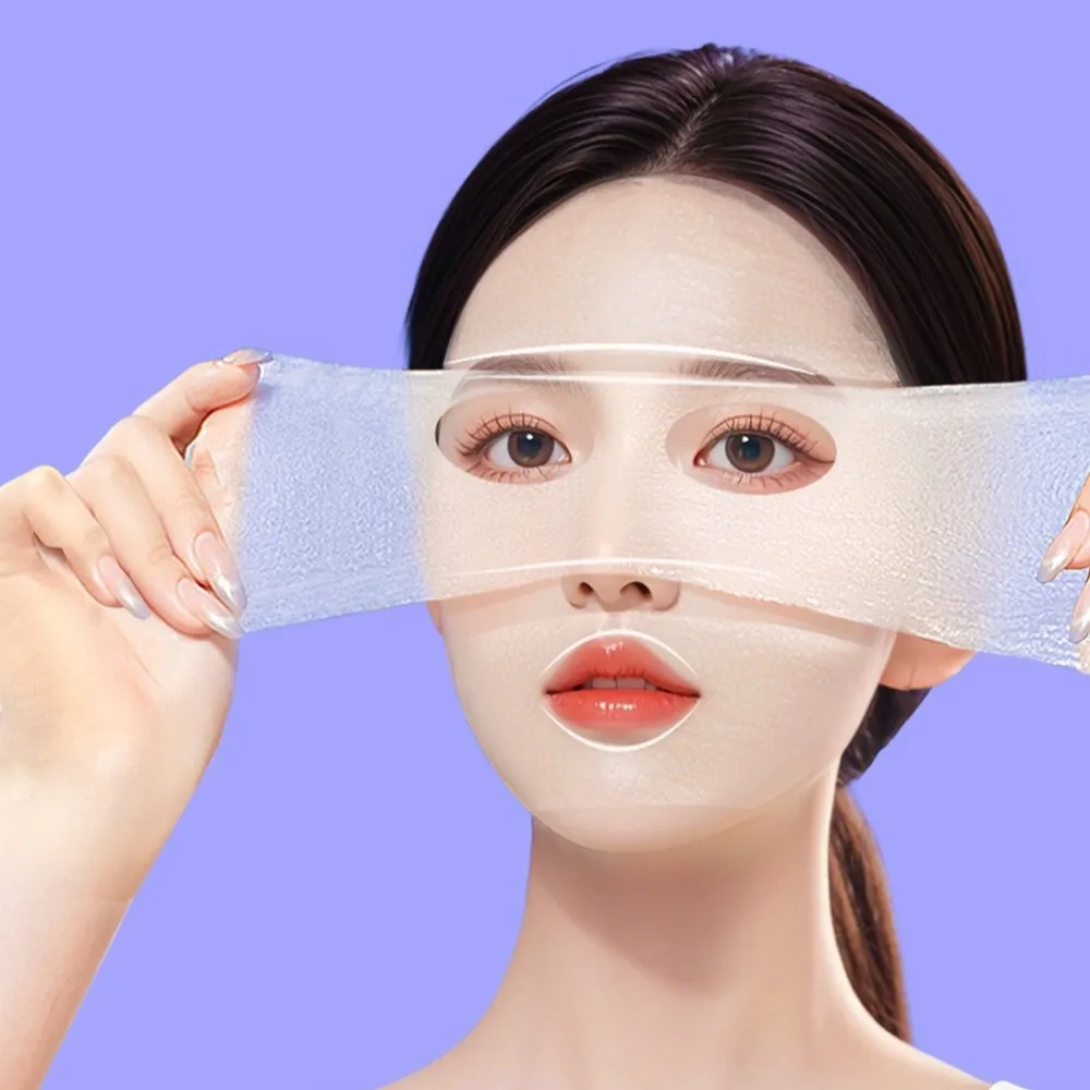 210/240 Uds gasa elástica para momia compresa húmeda toallita de limpieza desechable grado cosmético 3 en 1 máscara de algodón desechable