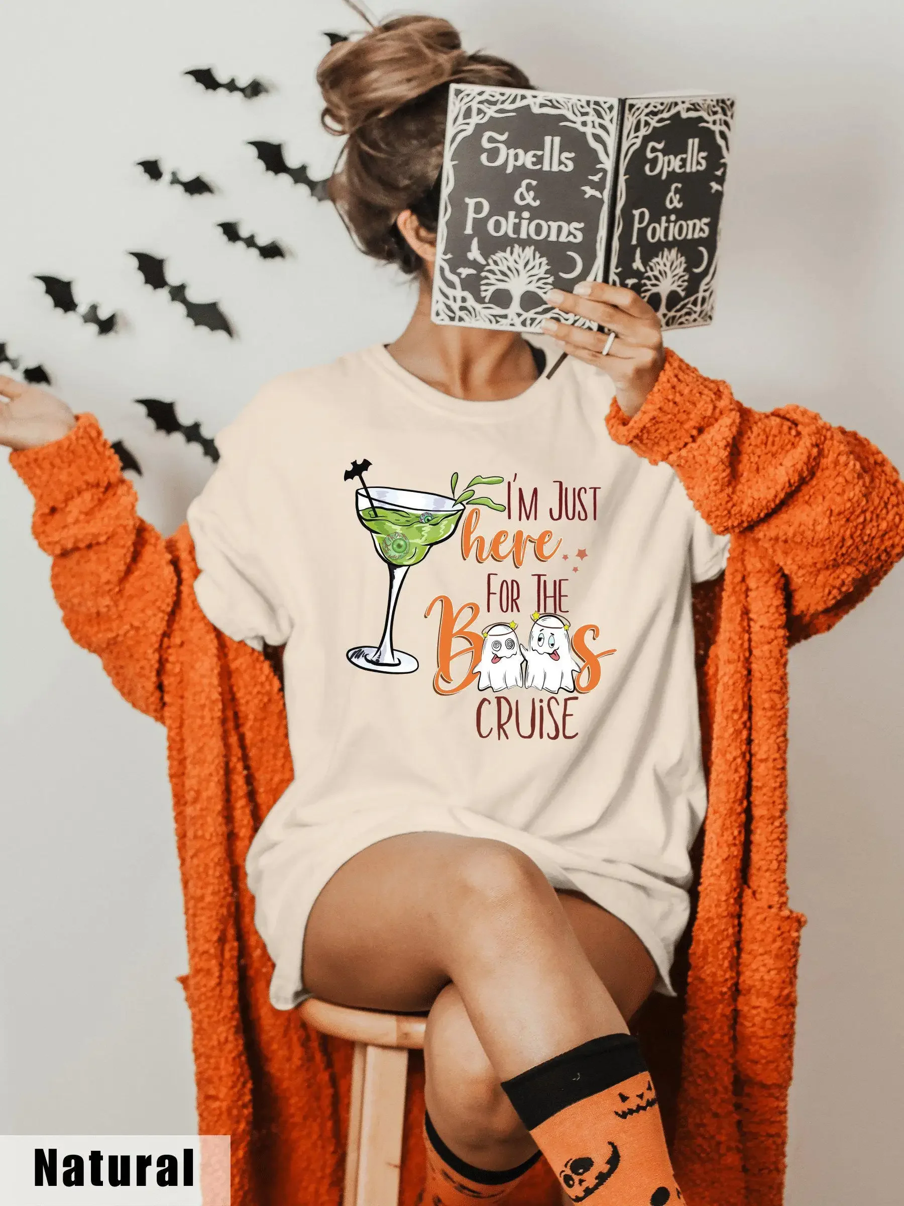 Halloween Cruise T Shirt Group Cruisin and Boozin Booze Boat Party Apparel Ship Drinking