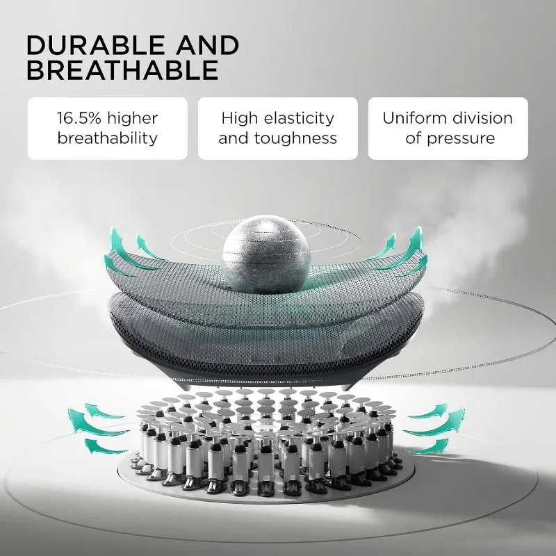 Hbada E3 Pro Ergonomic Office Chair, Big and Tall Office Chair - with 3-Zone Dynamic Lumbar Support, 4D Adjustable Headrest